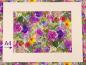 Preview: Patchworkstoff Clothworks Flowershop Rosen in lila und bunte Blumen A4 Ausschnitt